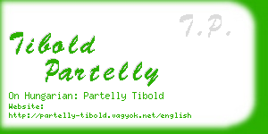 tibold partelly business card